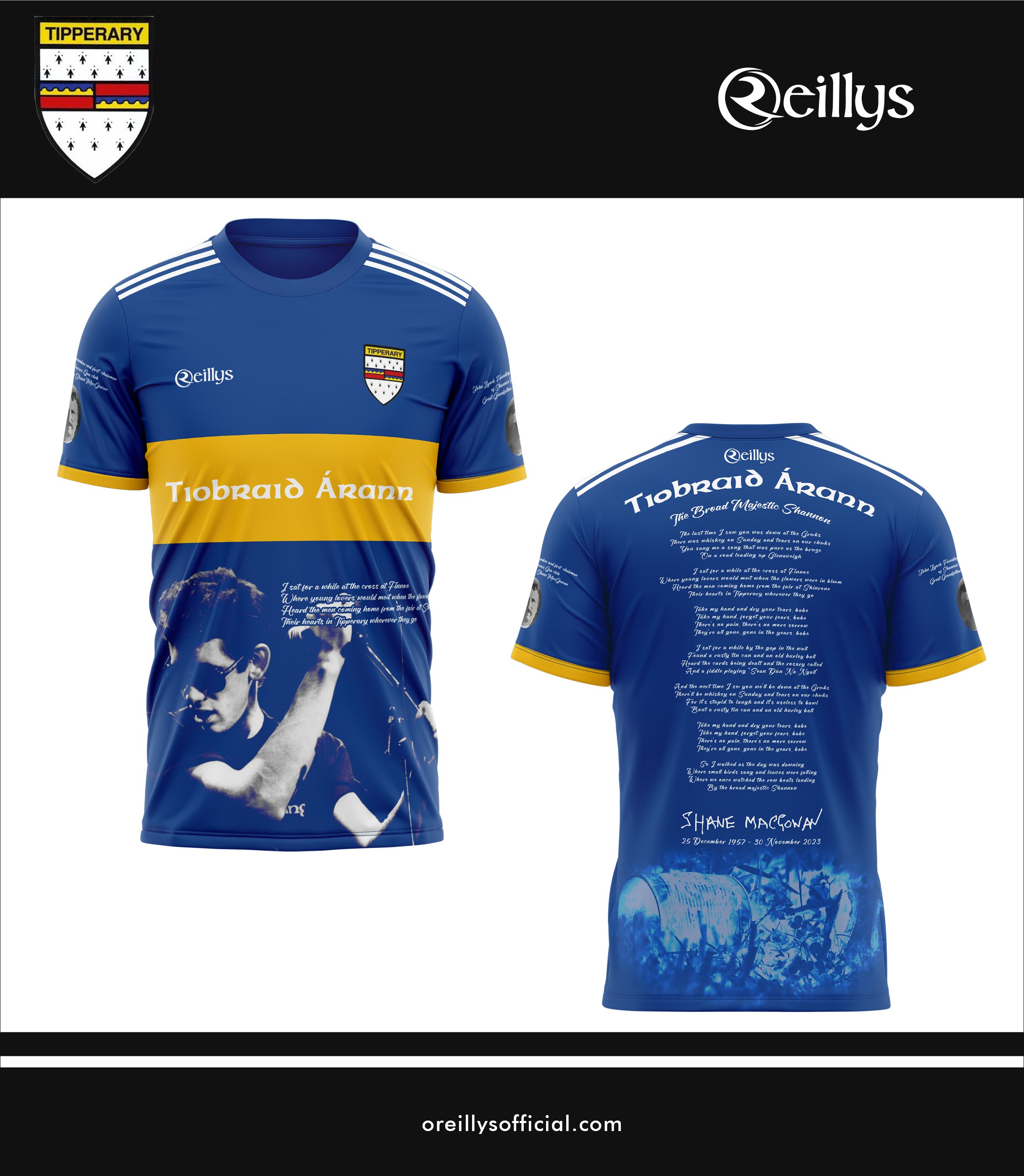 SRoversGAA's tweet card. Discover the spirit of Shannon Rovers GAA Club with our exclusive Limited Edition Shane MacGowan Commemorative Jersey. Honor the legacy of the late Pogues frontman, a proud son of our club. Embrace...