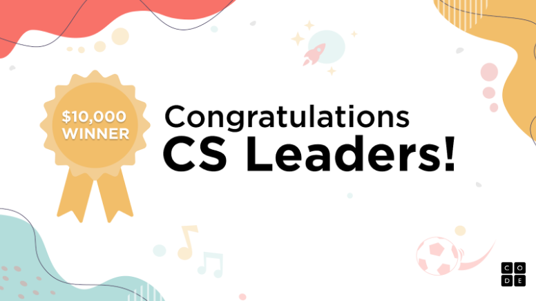 Cs4Nj's tweet card. These 102 schools received $10,000 each to bring computer science into their classrooms.