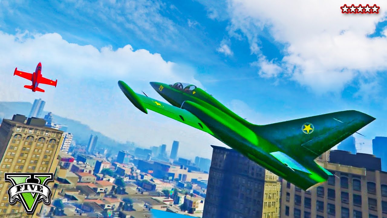 HikeTheGamer's tweet card. GTA 5 First Person JET STUNT RACE | Flying Under Bridges and Around...