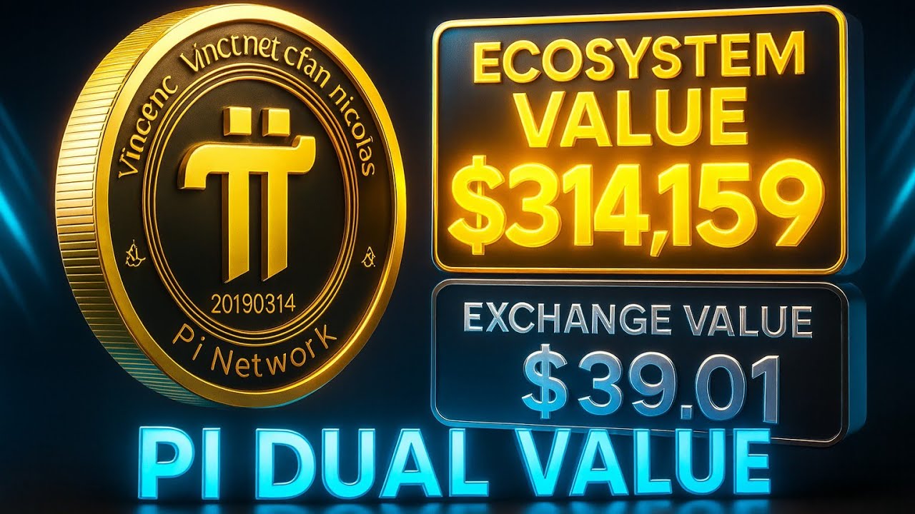 PiBlockNews's tweet card. ⭐ PI का Dual Value System समझो! असली गेम क्या है?
