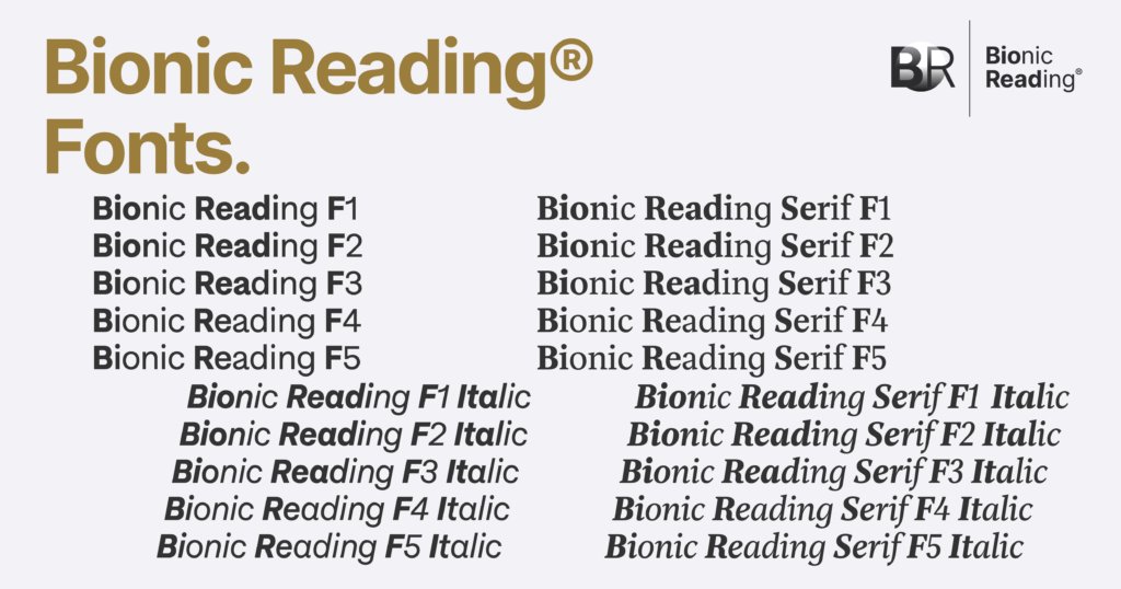 bionicreading's tweet card. Bionic Reading® Font. Use the Bionic Reading® Fonts as an end user. Or license the Bionic Reading® Fonts and use them for your business.