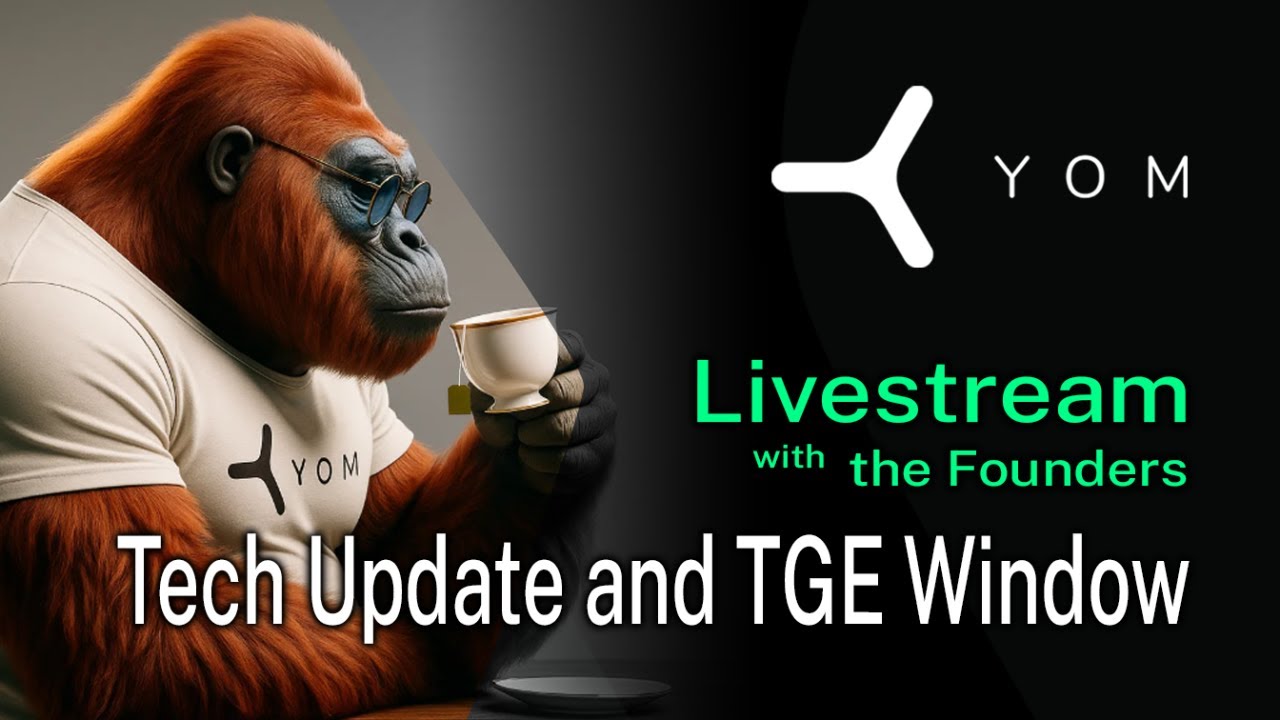 YOM_Official's tweet card. YOM Town Hall - Tech Updates and TGE Window