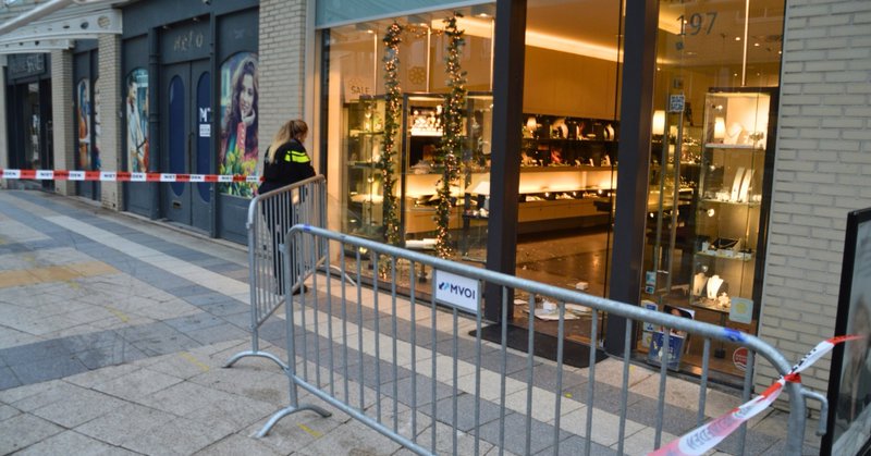 Overval op juwelier in centrum