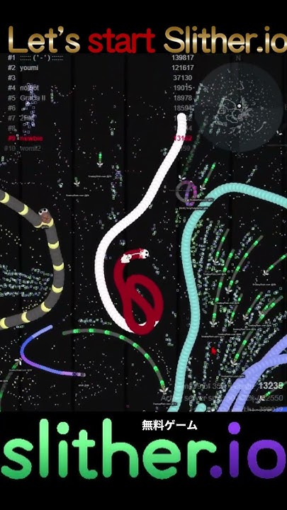 zy8aTknKIHUrYtB's tweet card. Playerを増やしたい 😊Let's start Slither io その1