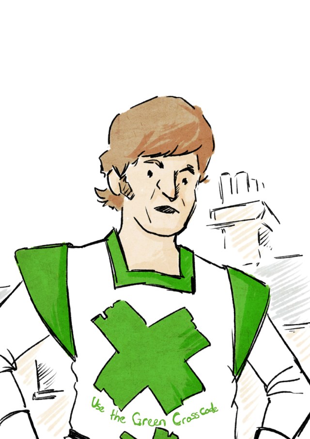 HenninghamDavid's tweet card. THE GREEN CROSS CODE MAN is fuming. Watching how we cross the busy roads in such a careless manner has brought out a different side of him that has never been seen before. His message was simple: f…