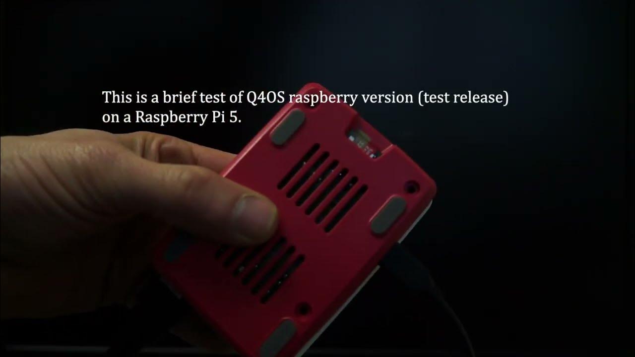 q4osteam's tweet card. Q4OS PI5 little test