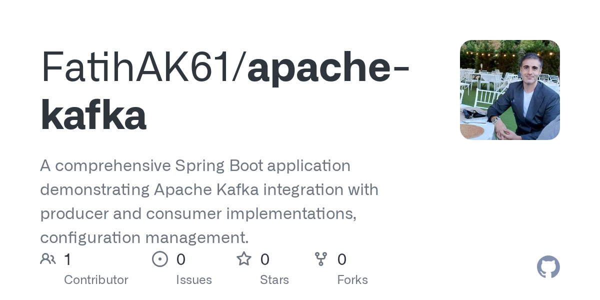 Igfasouza's tweet card. A comprehensive Spring Boot application demonstrating Apache Kafka integration with producer and consumer implementations, configuration management. - FatihAK61/apache-kafka
