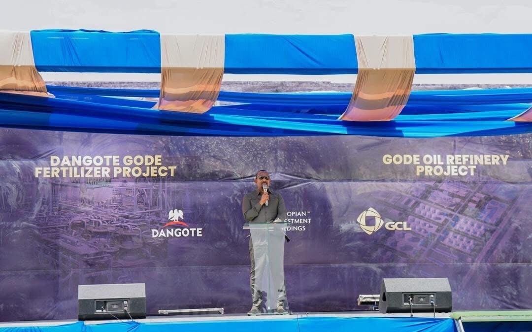 dessalegnmanaye's tweet card. PM Abiy Ahmed :”Today marks a historic occasion for all Ethiopians as we lay the foundation stone for two transformative projects: the urea fertilizer plant, to be developed by Ethiopian Investment...