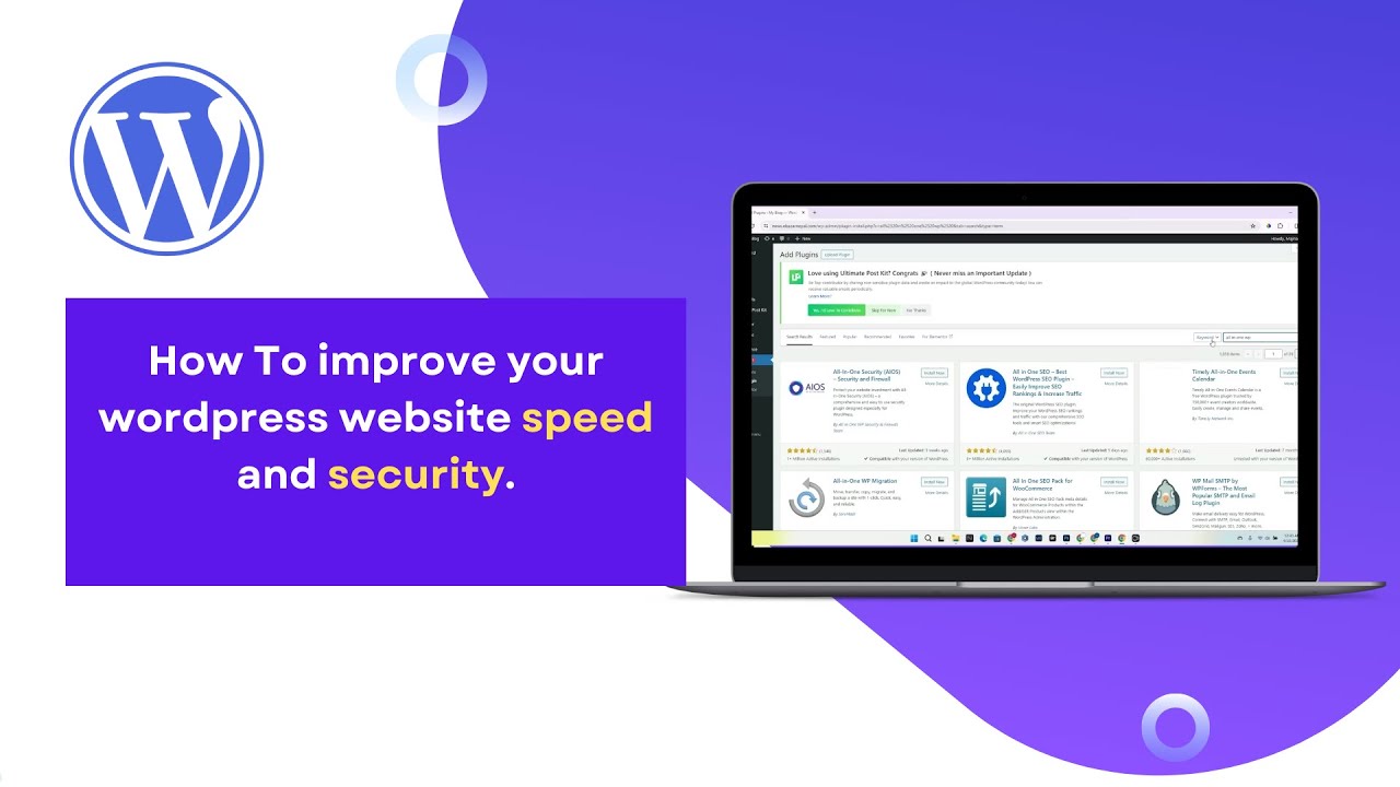 CodeBeyonDegree's tweet card. How To Improve Your WordPress Website Speed And Security | Plugins...
