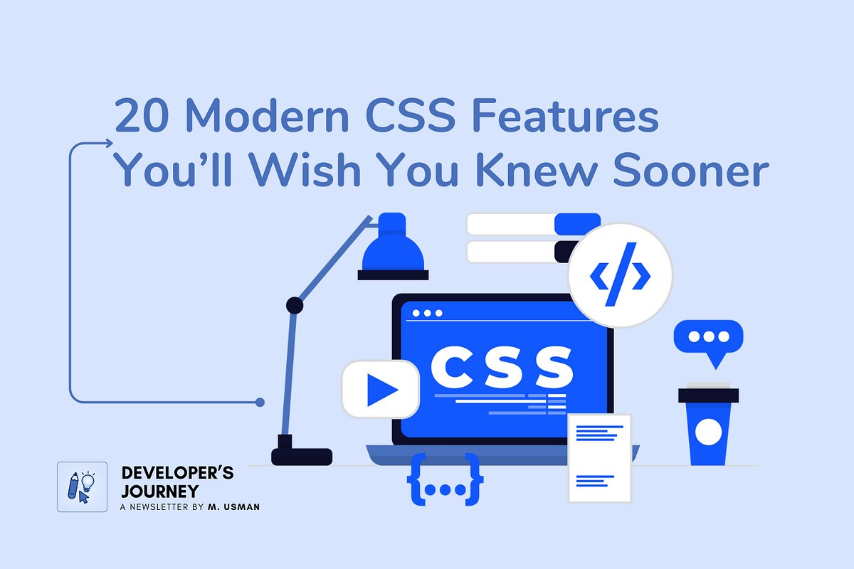 HTMLTrendsss's tweet card. The last couple of years have been incredible for CSS. There have been so many new features that have come out, and they’re absolute game changers for how I write CSS. So in this article, I’m going...