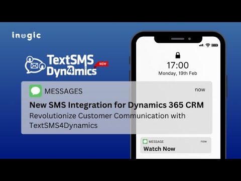inogic's tweet card. Text SMS Automation Tool For Dynamics 365 CRM | TextSMS4Dynamics