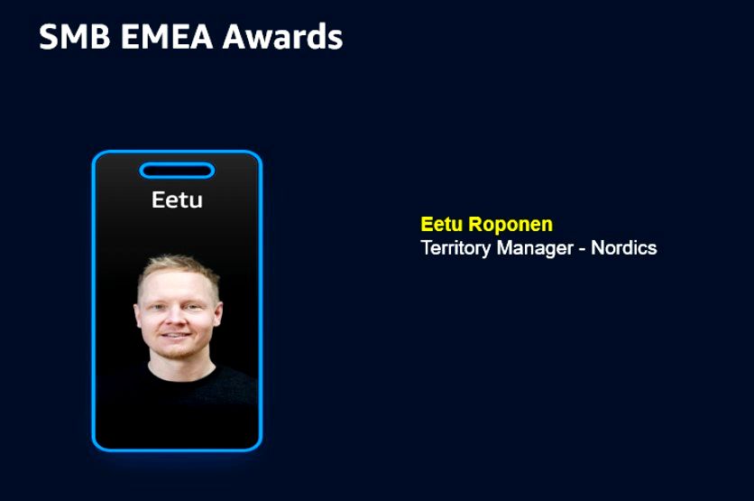 BobbyAbedeen's tweet card. #AWSome Congrats Eetu 👍 #HireAndDevelopTheBest #LifeAtAWS