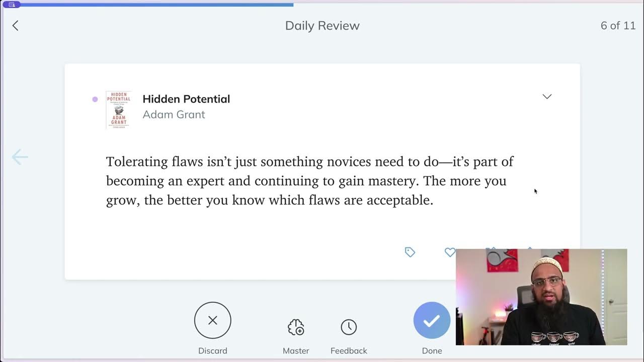hussainweb's tweet card. Highlights from Take Command, Hidden Potential, Principles, Kill It...