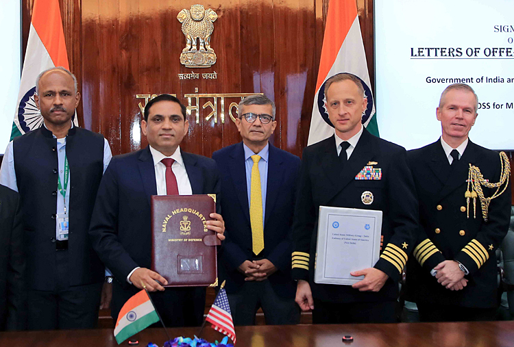 SPsNavalForces's tweet card. Ministry of Defence has signed Letters of Offer and Acceptance (LOAs) with the Government of the United States for sustainment support of Indian Navy's fleet of MH-60R helicopters through Follow on...