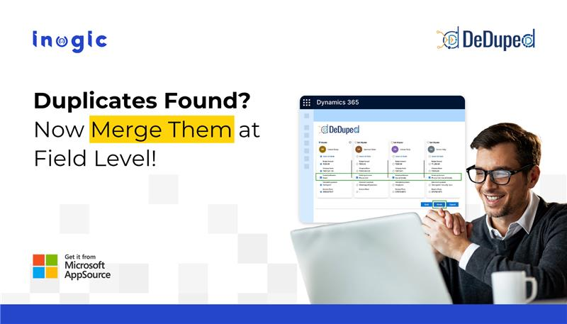 inogic's tweet card. Merging duplicate records in your CRM can feel like a trade-off: either keep one version and lose the rest, or manually copy-paste critical data field by field. Notes get overwritten, preferences...