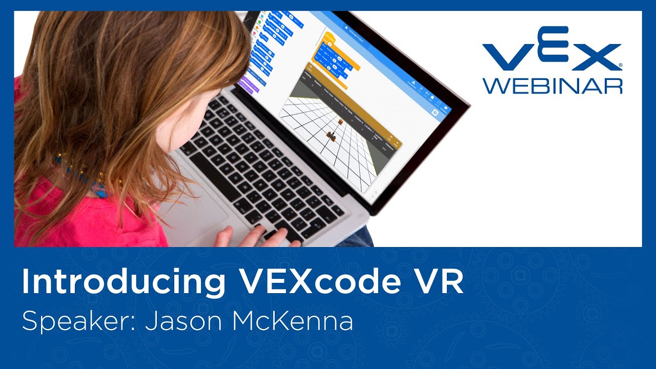 VEXRobotics's tweet card. Free Webinar - Introducing VEXcode VR: Learn Computer Science at home...