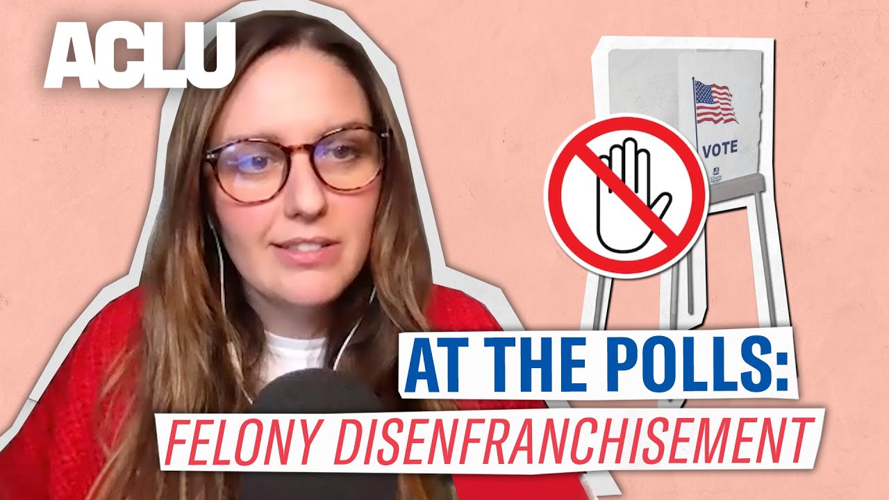 ACLU's tweet card. America Should Let People with Felonies Vote | At the Polls