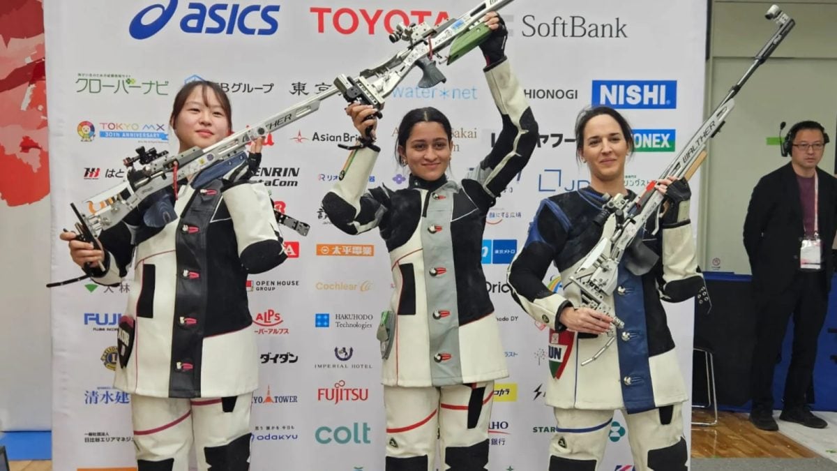 CNNnews18's tweet card. Mahit Sandhu wins her fourth medal at Tokyo Summer Deaflympics, clinching gold in 50m Rifle 3 Positions and breaking world records.