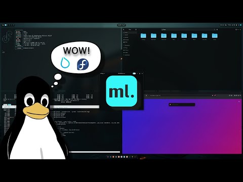 KaosSverige's tweet card. ML4W Hyprland Dotfiles: BEST Fedora Linux Setup (Glass, Dynamic & Easy!) #linux #FOSS #CachyOS #Nobara #PikaOS #EndeavourOS