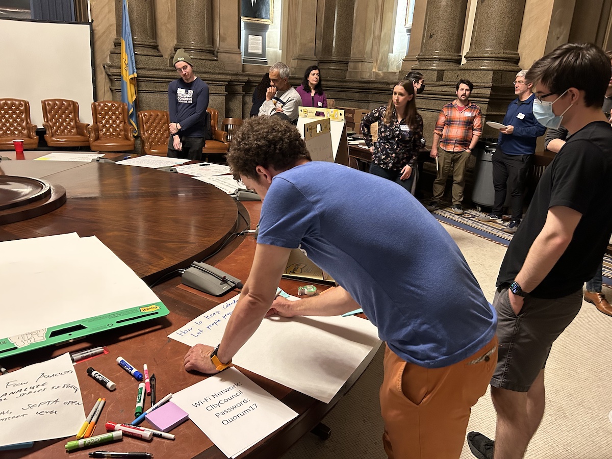 Technical_ly's tweet card. After a three-year hiatus, Code for Philly hosted its annual Launchpad for new volunteer-led projects focused on community connection.