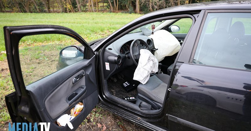 Automobilist crasht onder invloed tegen biggenrug