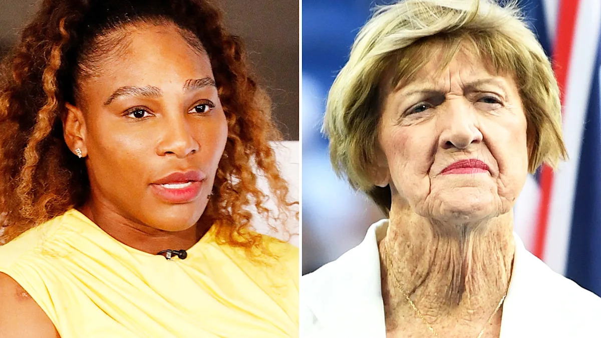 noteatpig2getha's tweet card. Serena Williams has once again addressed Margaret Court's record ahead of the US Open. Read more here.