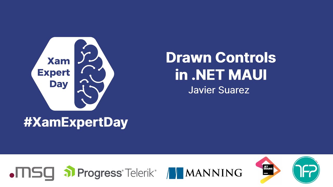 jsuarezruiz's tweet card. Drawn Controls in .NET MAUI - XamExpertDay 2021