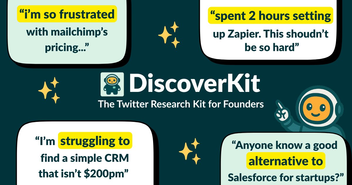 signlr's tweet card. Browse Twitter pain points like browsing Reddit subreddits. 10 hours of Twitter research → 10 minutes. Real tweets, real quotes, real validation.