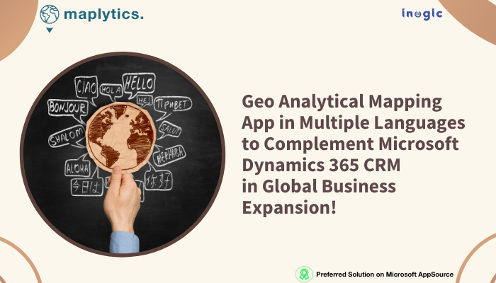 Maplytics's tweet card. Maplytics is a multi-language compatible mapping app that currently supports English, French, German, Portuguese, Spanish and Turkish.