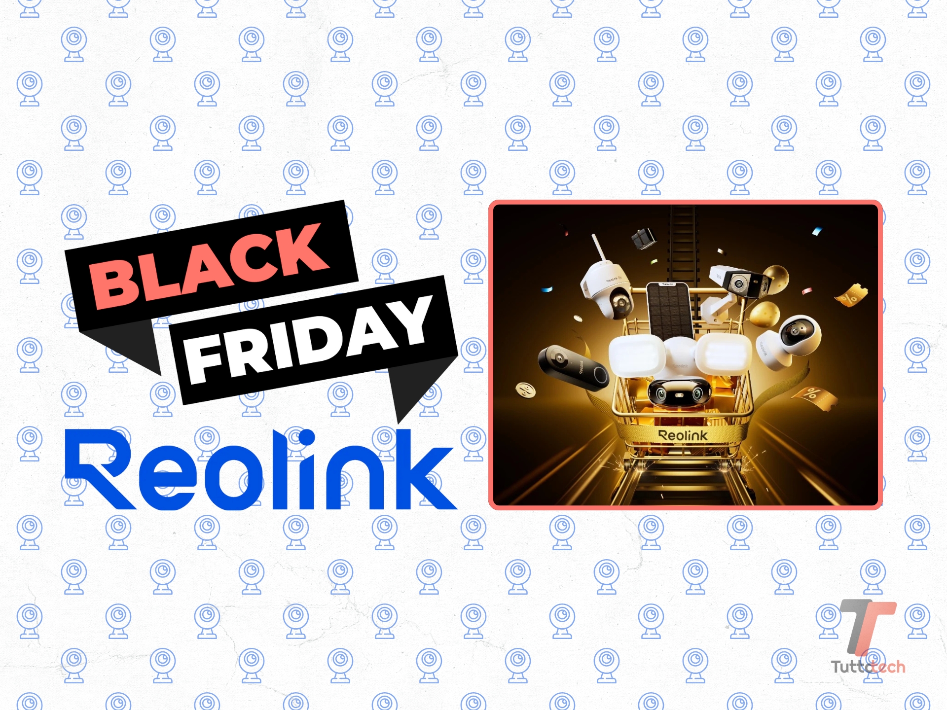 TuttoTechNet's tweet card. Se cercate dispositivi he possano rendere più sicura (e più smart) la vostra casa, le offerte Reolink per il Black Friday potrebbero fare al caso vostro.