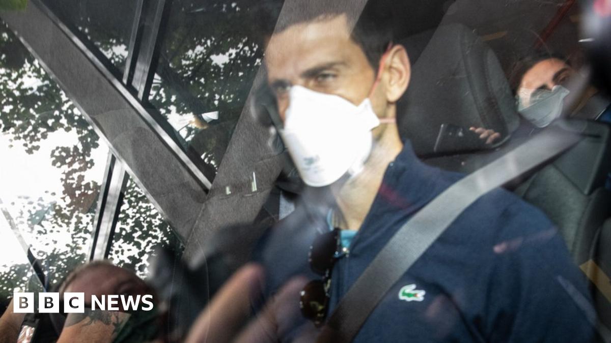 BBCBreaking's tweet card. The unvaccinated tennis star gets a flight out of Melbourne Airport after losing his visa challenge.