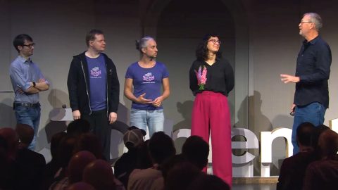 andrewtek's tweet card. Ton Roosendaal announced to step down as chairman and Blender CEO per January 1st 2026, passing on his roles to Blender COO Francesco Siddi.