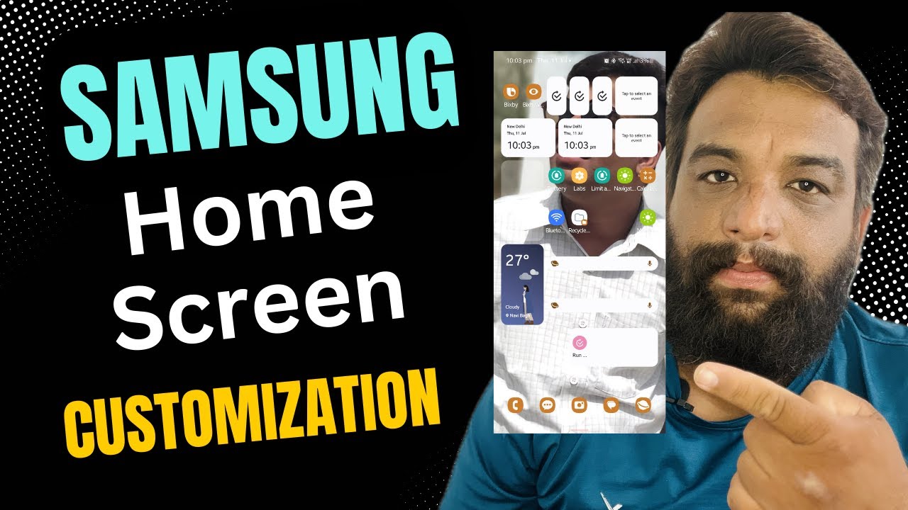 _SunnyArora's tweet card. Samsung Galaxy Homescreen Customization New Features for 2024