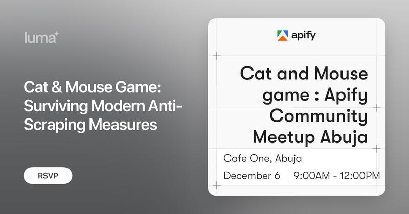 microworlds's tweet card. Ever stared at a 403 Forbidden error and wondered what gave you away? Web scraping is no longer just about writing code; it's a strategic game of "Cat and…