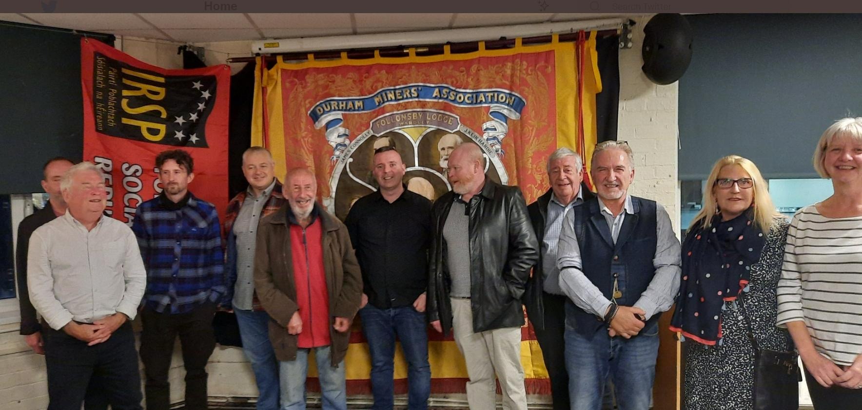 UnityYes's tweet card. Miner’s strikers support Irish Unity! ‘Yes For Unity’ – The Working Class campaign for an Irish Unity referendum – this weekend re-commenced what had been an ongoing schedule of speaking tours which...