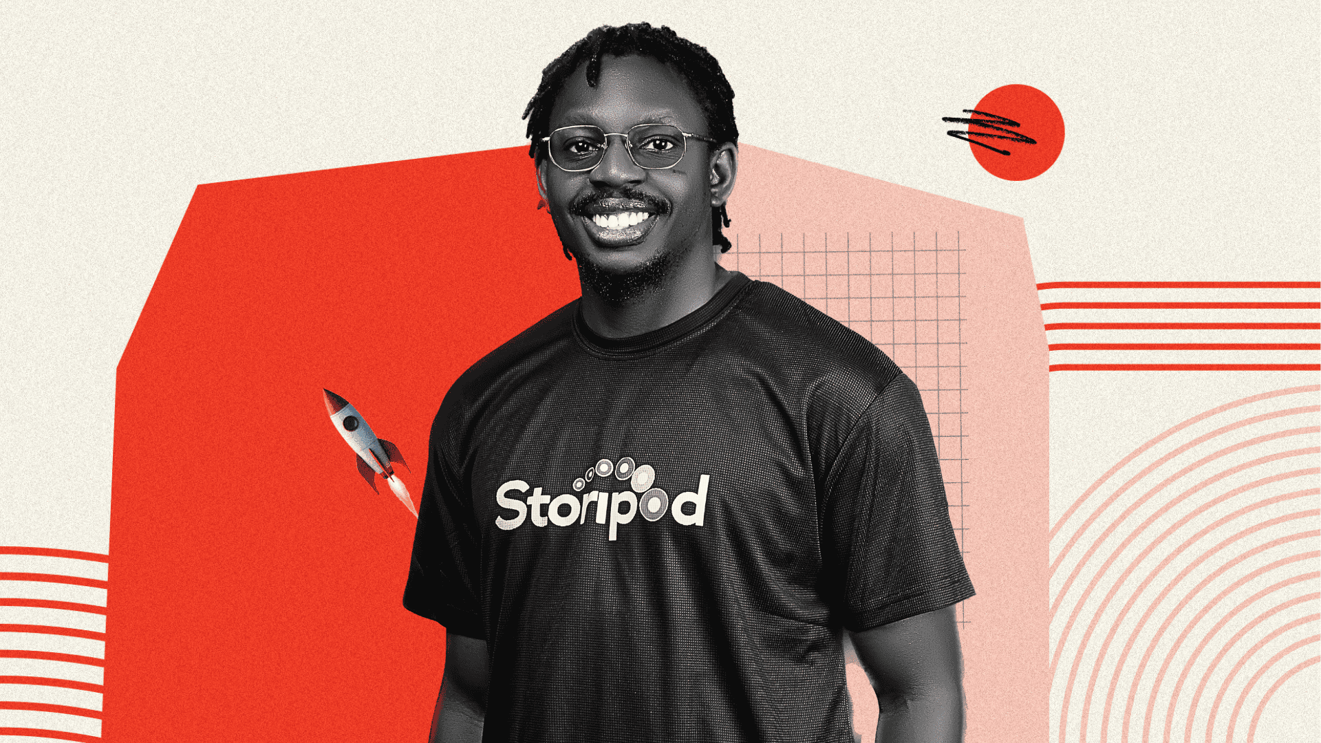 TechCabal's tweet card. Day 1-1000 of building Storipod, a social literary app for writers in Africa, with a team that codes from beer parlours and works for free.