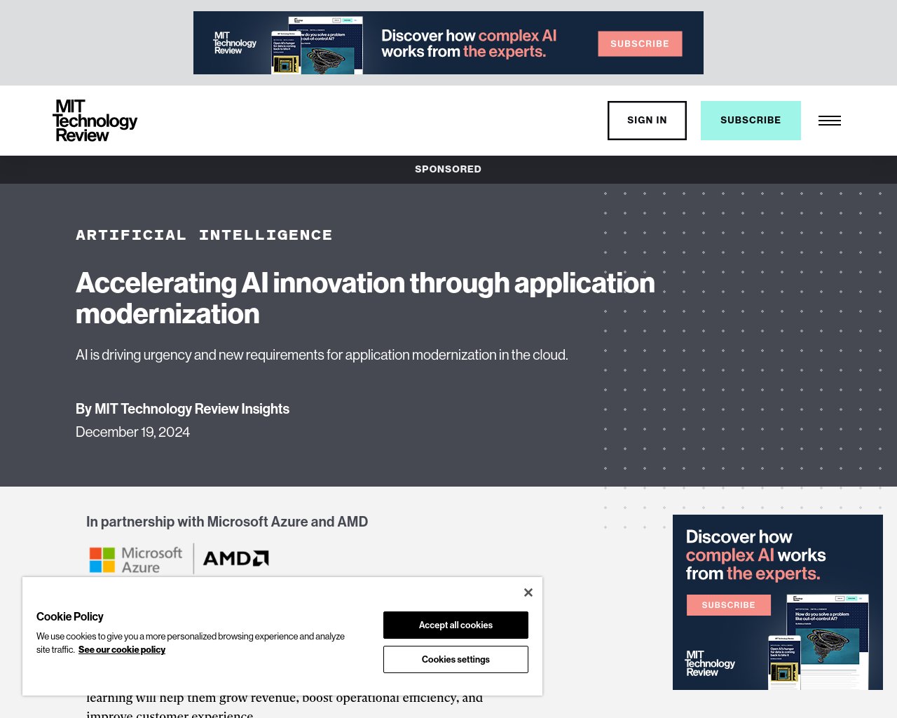 managetech_inc's tweet card. 要約 AIを活用したビジネスアプリケーションが顧客体験を革新し、ビジネスのスピードを加速し、従業員の生産性を高