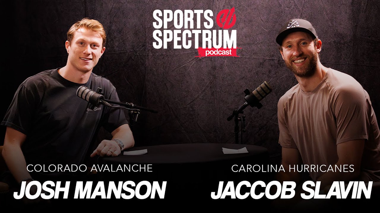 _HMI_'s tweet card. NHL players Josh Manson and Jaccob Slavin discuss faith, hockey,...