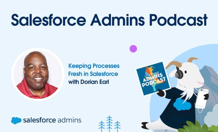 devconpartner's tweet card. Ditch those Rolodexes! Integrate Salesforce with your biz by working BACKWARDS & discover hidden ROI. Listen to Dorian Earl on SalesforceAdmins Podcast!