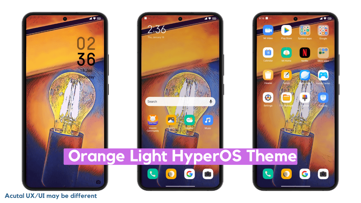hyperostheme's tweet card. Orange Light HyperOS Theme is an excellent Dynamic Theme for Xiaomi Devices. Download this compatible MIUI Theme for HyperOS & Xiaomi.