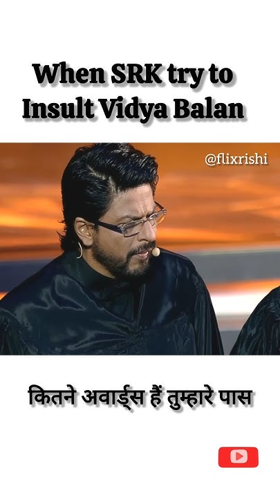 Jitendrakphc's tweet card. SRK try to insult #srk #vidyabalan #viralvideo #bollywood #clips...