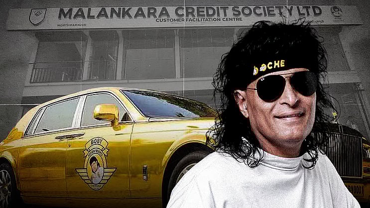 newslaundry's tweet card. Malankara Society’s rise and its deepening financial ties with Boby Chemmanur’s firms