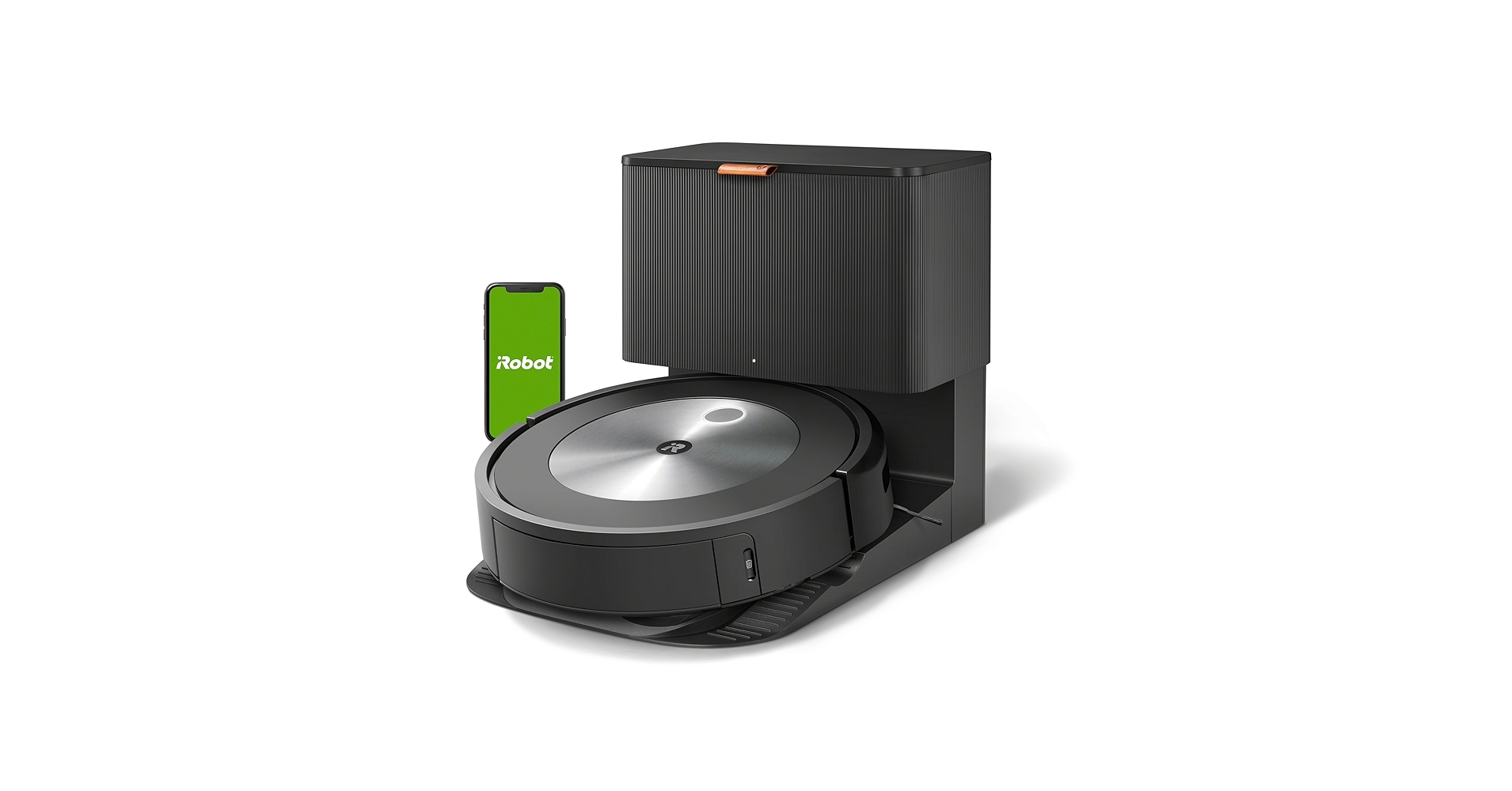 TechFromDad's tweet card. Finally. A robot vacuum you can rely on to get the job done. The Roomba® j7 + robot vacuum empties on its own, packs 10x the power-lifting suction*, and comes with unique intelligence to avoid cords...