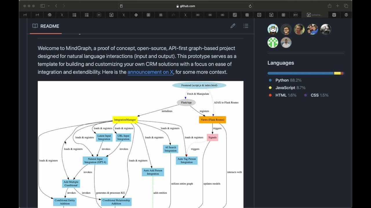 falkordb's tweet card. Auto generating of Knowledge Graph with MindGraph, FalkorDB & OpenAI
