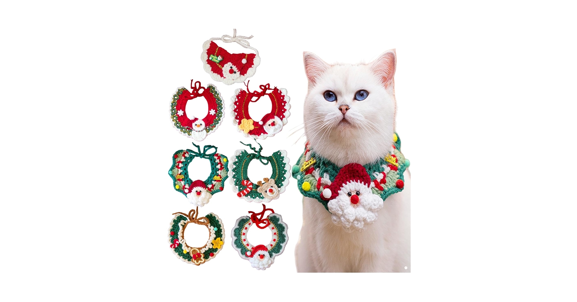 Fire528096's tweet card. 愛犬・愛猫をクリスマス気分に変身させる、かわいいペット用バンダナです サンタやトナカイなど、選べる7種類のデザインで、冬のイベントや撮影にぴったり。 柔らかく肌触りの良いニット素材で快適な着け心地。サイズ調整可能で、小型犬・猫・ウサギなど幅広いペットに対応します。 ハロウィンやクリスマスパーティー、新年会、誕生日プレゼントにも最適。SNS映え抜群のデザインで、愛犬・愛猫の可愛さをさらに引き立...