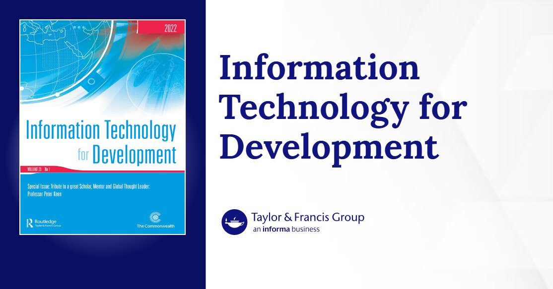 SilviaHedley's tweet card. In this editorial, I advance the point that a design justice perspective constitutes an important addition to the conceptual armory of ICT for Development (ICT4D) research. This perspective illumin...