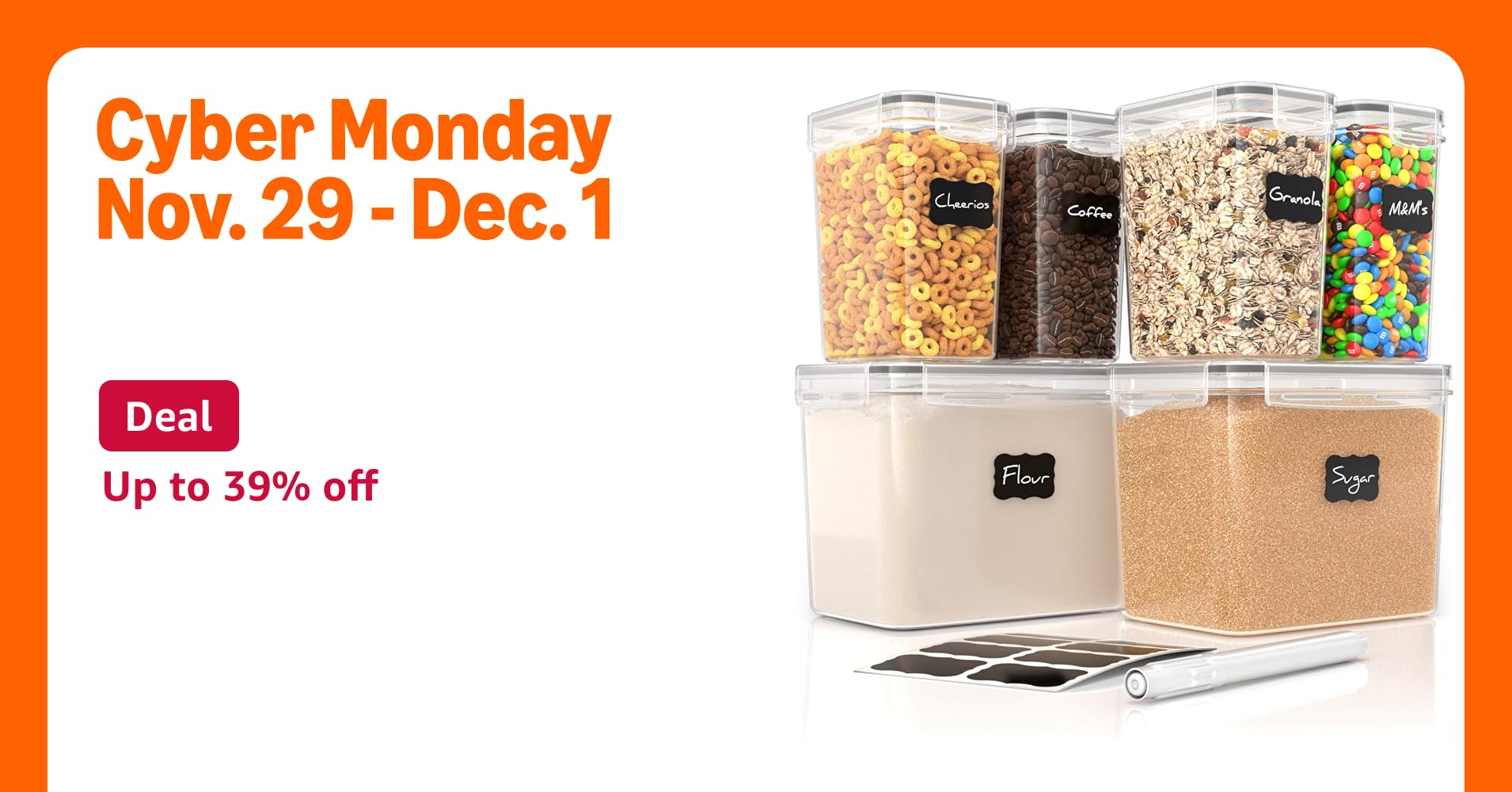 TheTrendy_Times's tweet card. The Simply Gourmet Assorted 6 Piece Airtight Food Storage Container Set offers the perfect combination of style, versatility, and durability for any home. With multiple sizes included, you can easily...