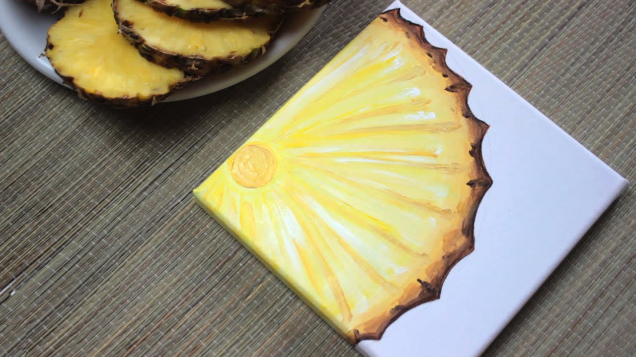 StuartDecorator's tweet card. How To Paint a Pineapple - DIY 3/3 Fruit Painting Series