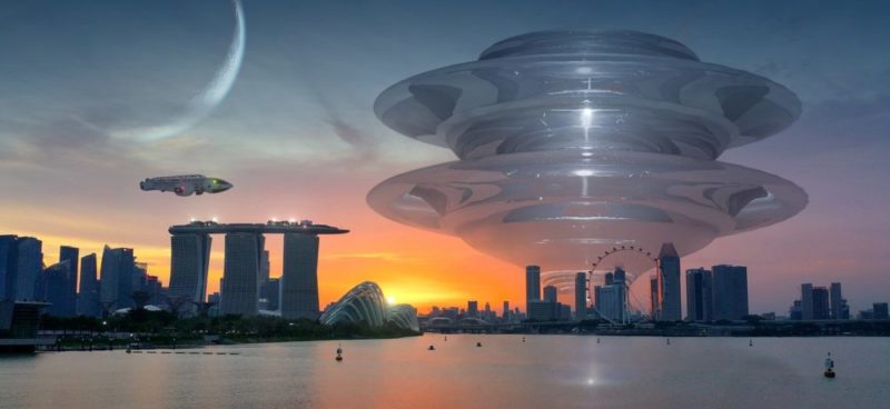 CosmoBC_Tech's tweet card. Science fiction offers bold visions of future architecture, blending real-world design with imagination to inspire what tomorrow’s cities might be.