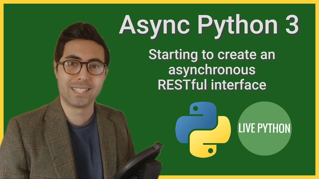 _LivePython's tweet card. Async Python Tutorial: Starting to Build an Asynchronous RESTful...